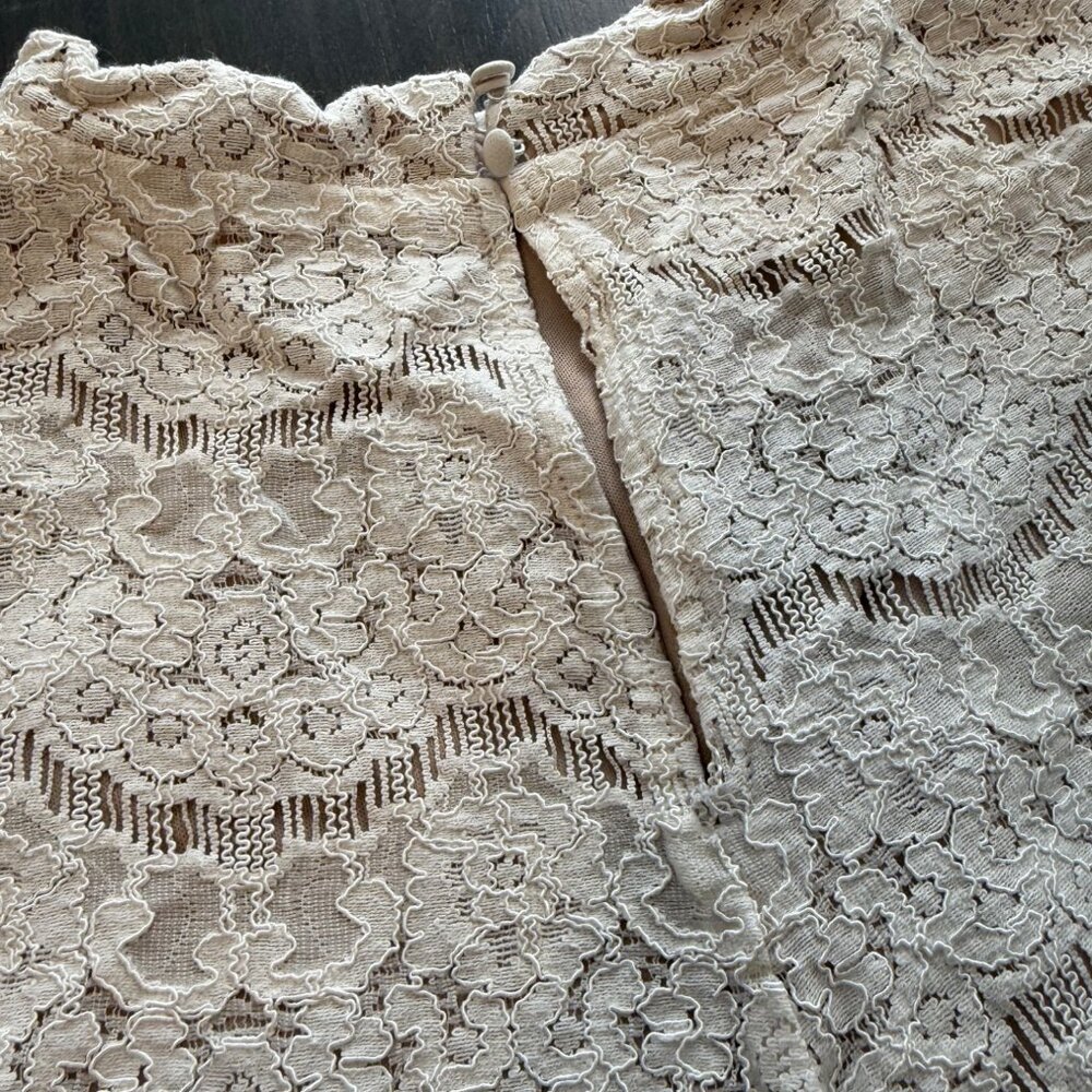 Love, Fire Women’s Sleeveless Lace Blouse, Cream, XL - Picture 8 of 9